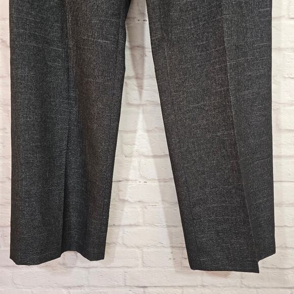 M Suit Studio by Le Suit Gray Wide-Leg Trousers Dress Pants NWT Size 10 Metallic - Picture 3 of 9